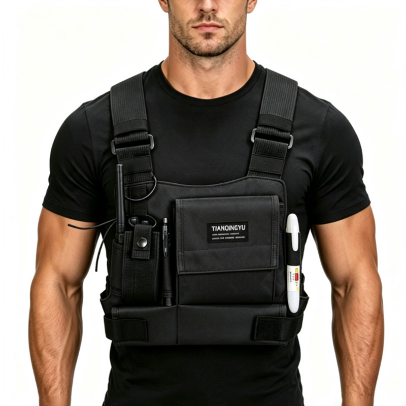 Outdoor Sport Bag - Leichte Laufwesten-Rucksäcke Outdoor-Fahrradtasche Herren Wander-Marathon-Brusttasche Aufbewahrungstasche