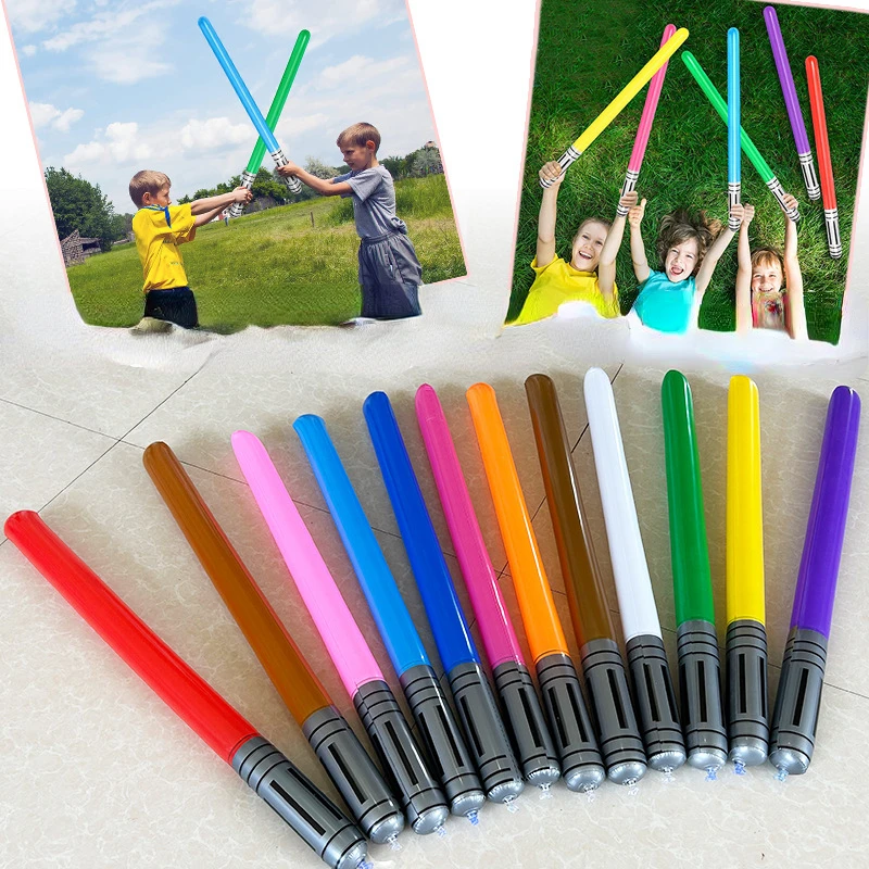 Outdoor Sport Games For Kids - 90 cm Kawaii aufblasbares Lichtschwert-Spielzeugjunge, geeignet