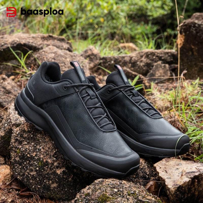 Climbing Shoe Beginner - Baasploa Herren-Wanderschuhe, modisch, leicht, atmungsaktiv, für