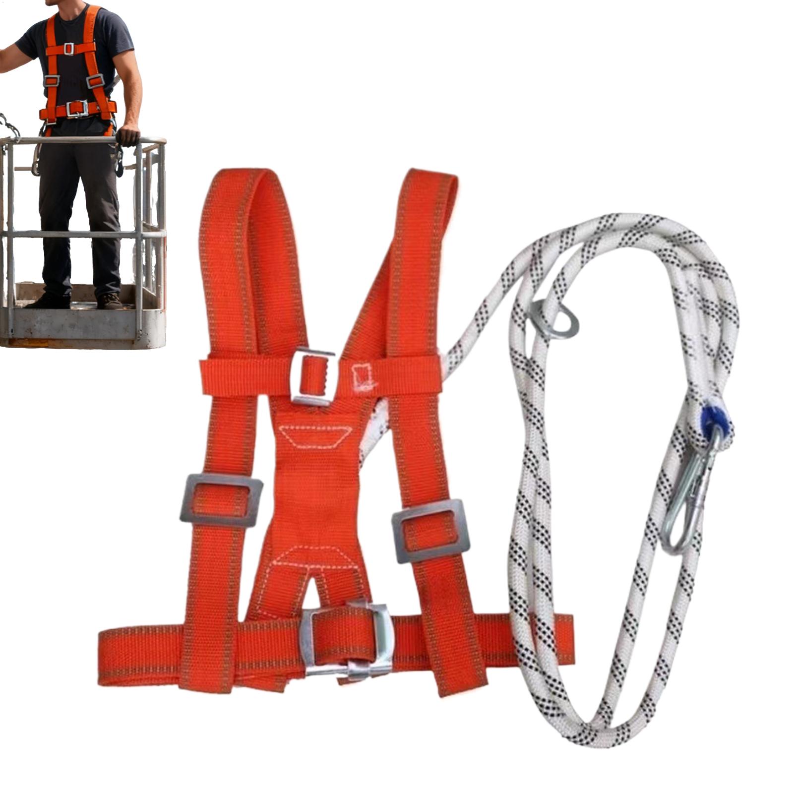Climbing Shoe Beginner - Dachdecker-Sicherheitsgurt, verstellbar, Outdoor-Ausrüstung, Bau-Arbeitsharnisch, Absturzsicherung für