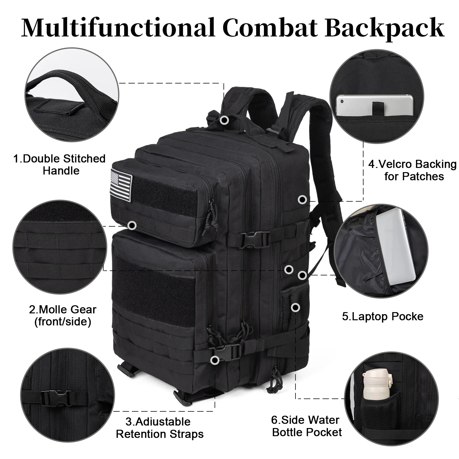 60L Militär-Taktikrucksack für – Outdoor Sport Bag Bewertung und Preis