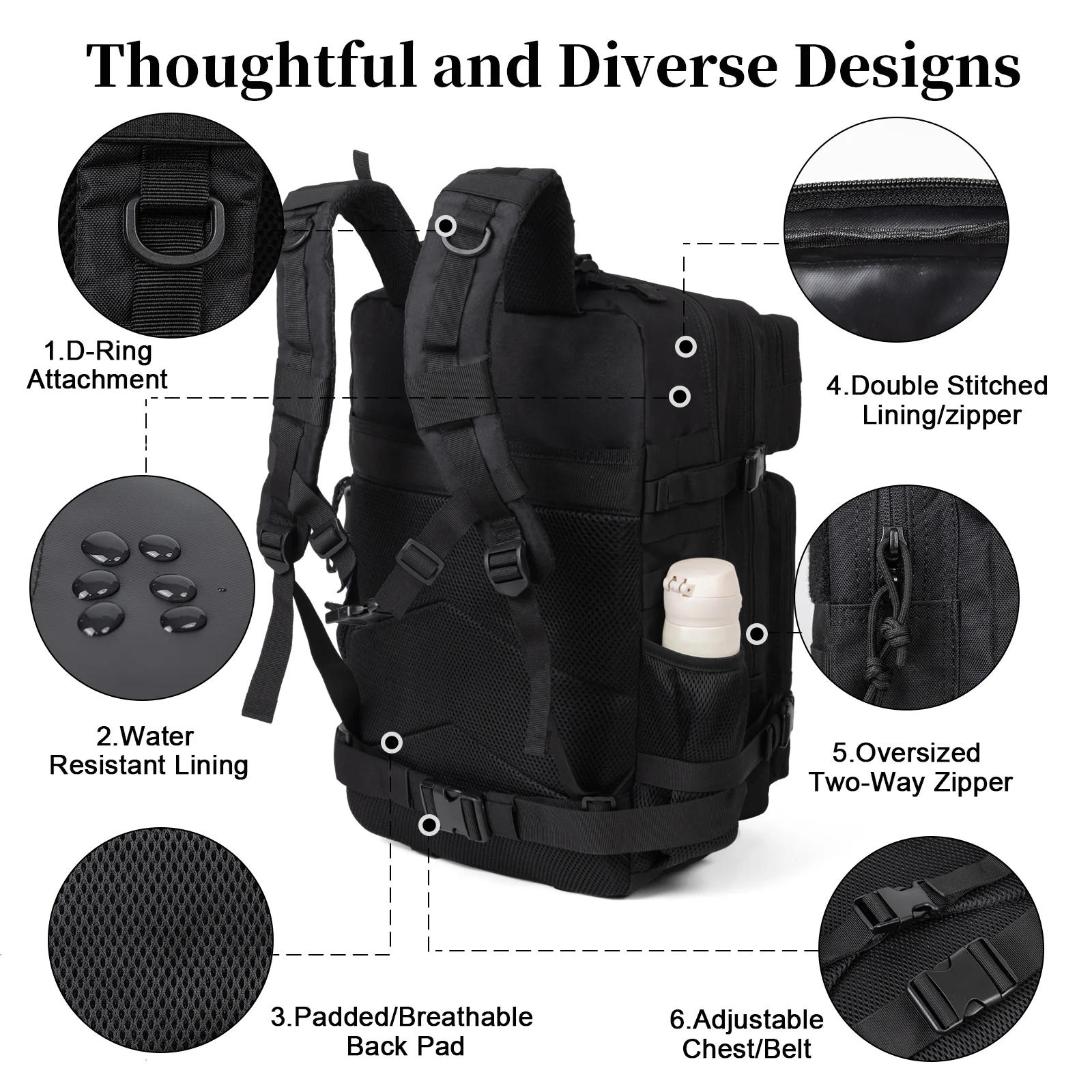 60L Militär-Taktikrucksack für – Outdoor Sport Bag Bewertung und Preis