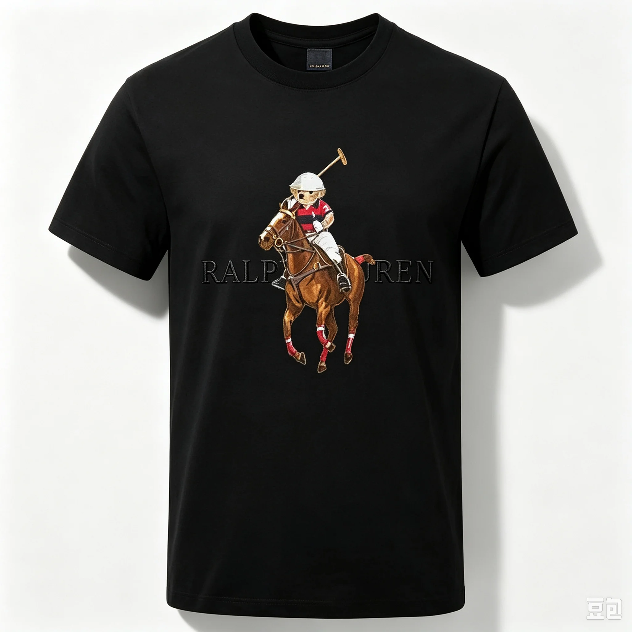 2026 Schwarzes besticktes Reit – Polo Shirt Equestrian Bewertung und Preis